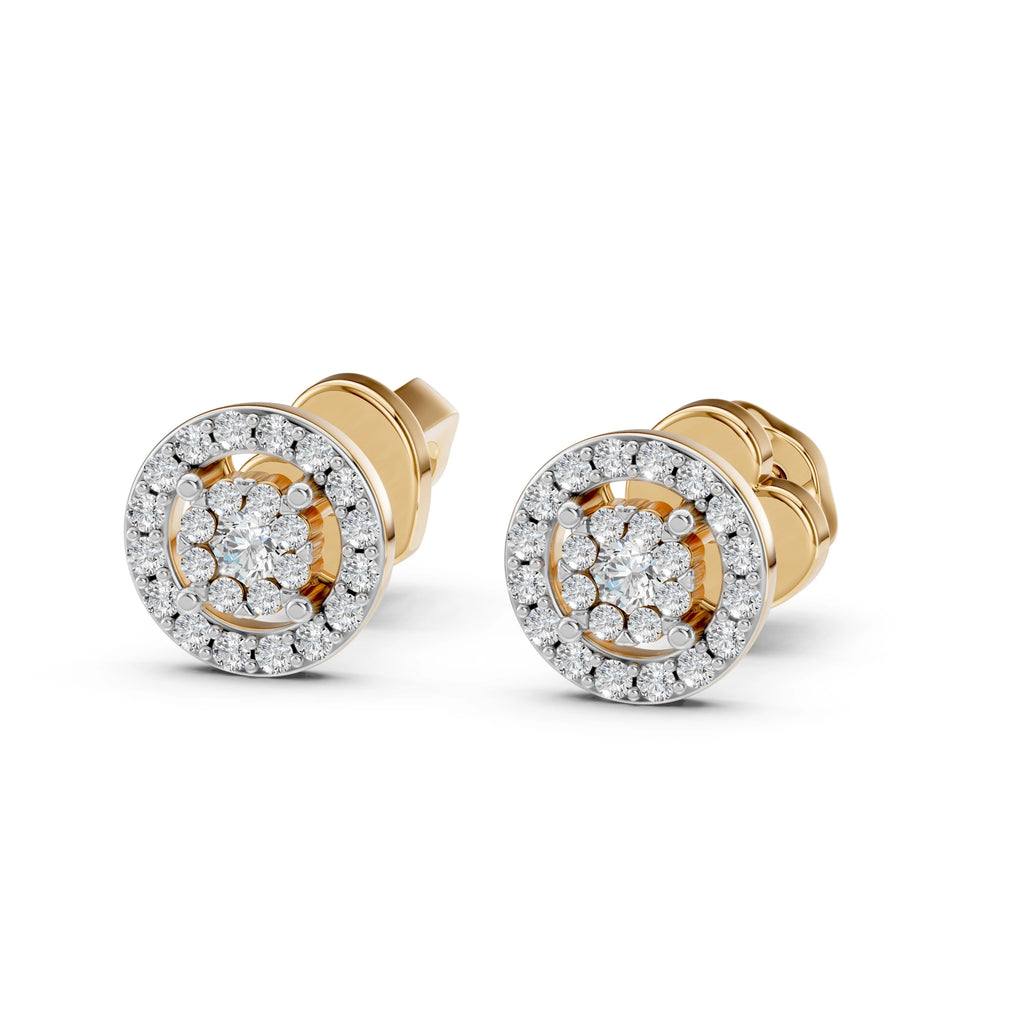 Illusion Earring (Round), 0.06 ct — 102-10018(2.0)