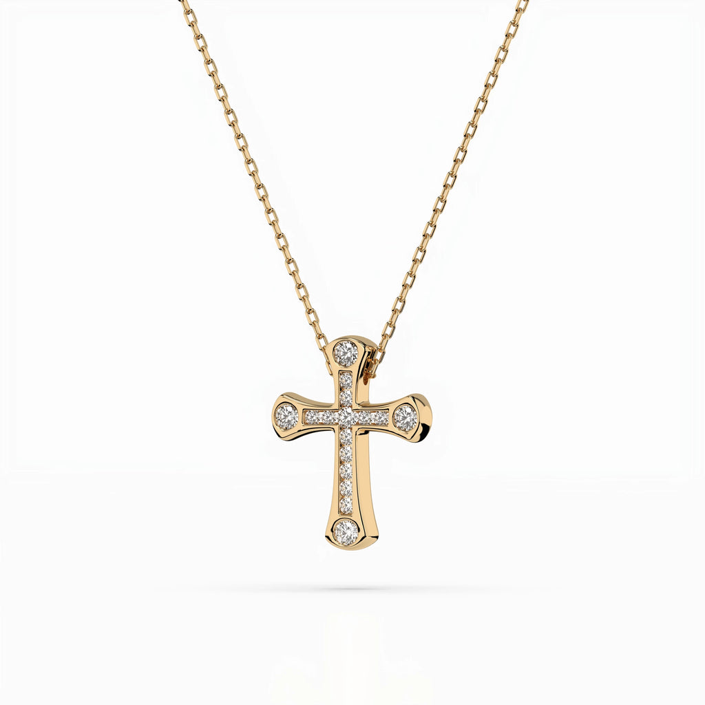 Minimalism Necklace (Round), 0.06 ct — 104-10009
