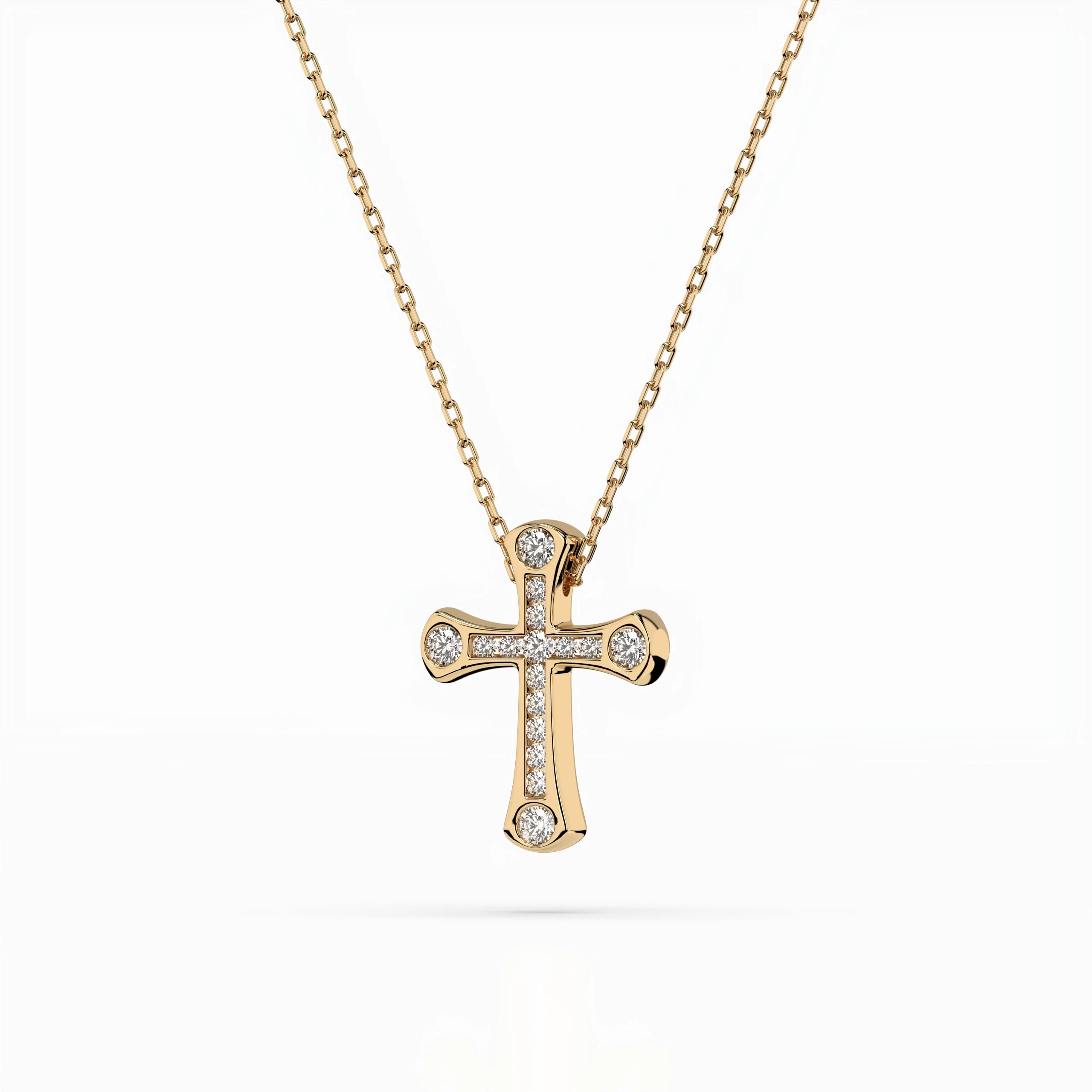 Minimalism Necklace (Round), 0.06 ct — 104-10009
