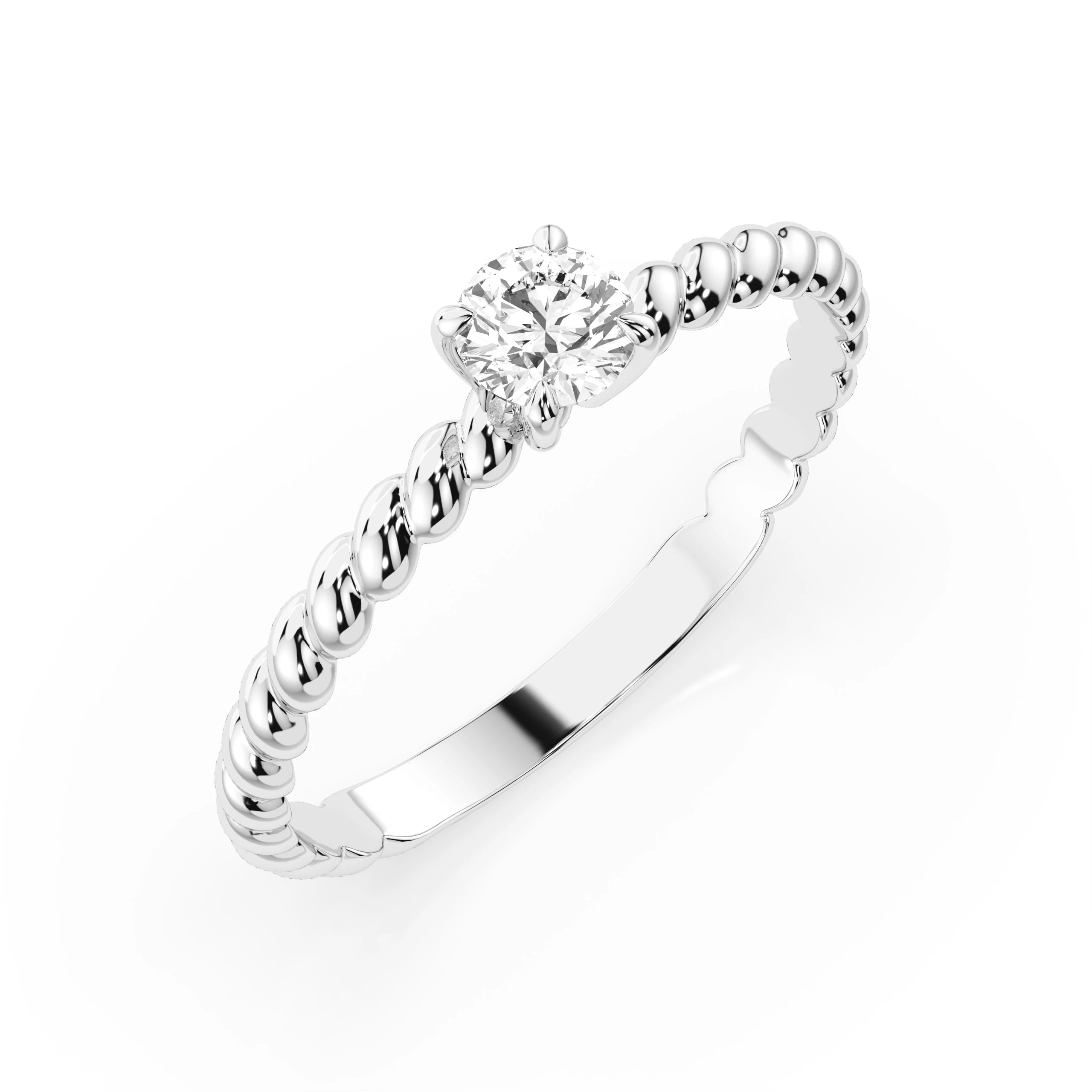 Solitaire Ring (Round), 0.3 ct — 101-10038(4.2)
