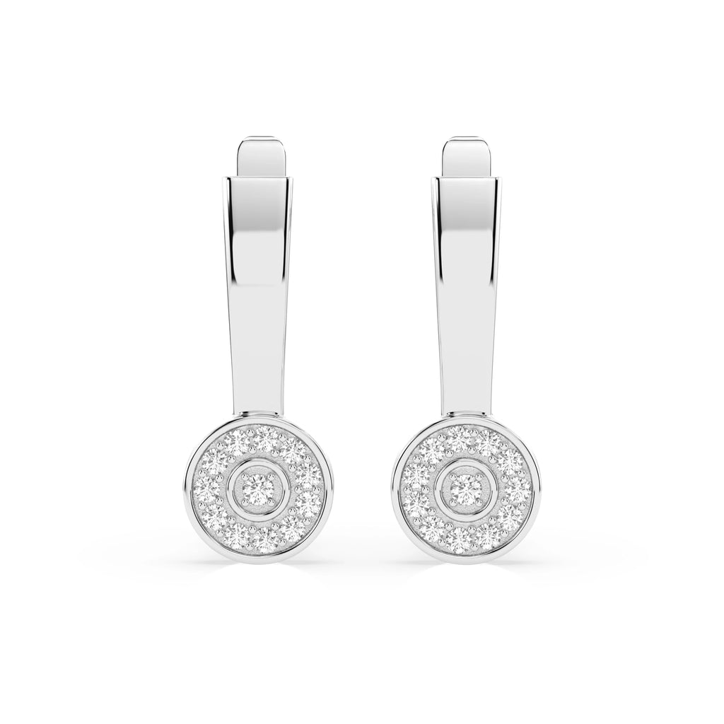 Illusion Earring (Round), 0.13 ct — 102-10075