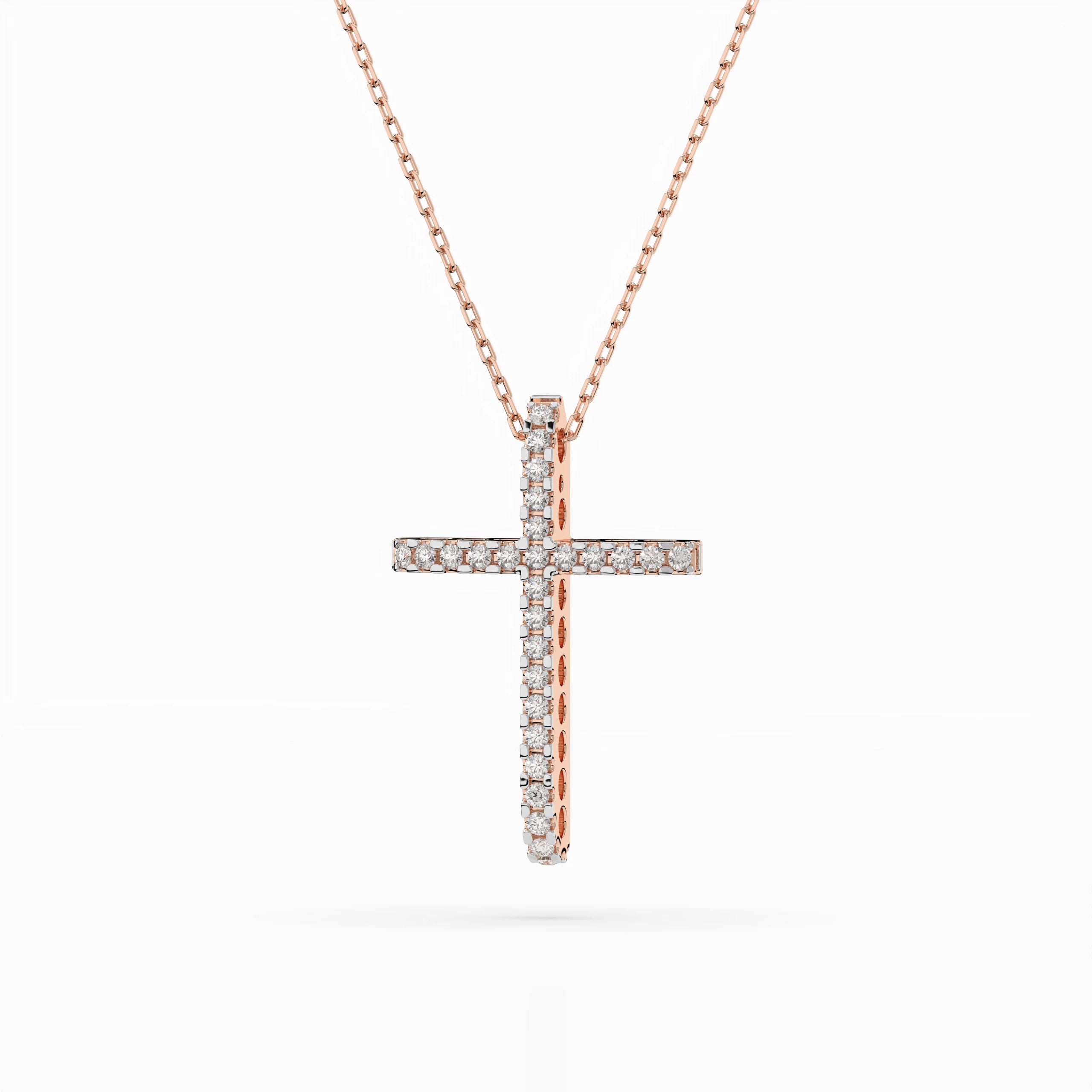 Minimalism Necklace (Round), 0.14 ct — 104-10026