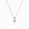 Solitaire Necklace (Round), 0.3 ct — 104-10004(4.2)