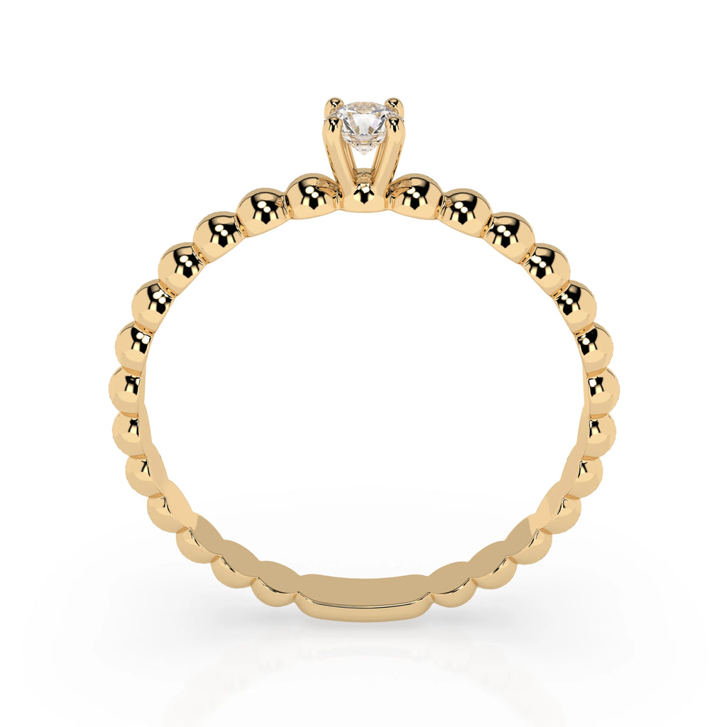Solitaire Ring (Round), 0.08 ct — 101-10039(2.7)