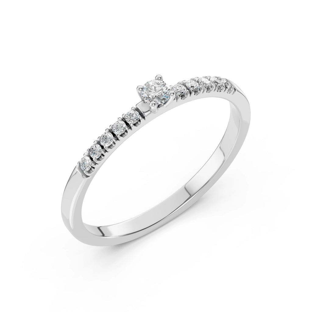 Solitaire Eternity Ring (Round), 0.07 ct — 101-10126/2(2.6)