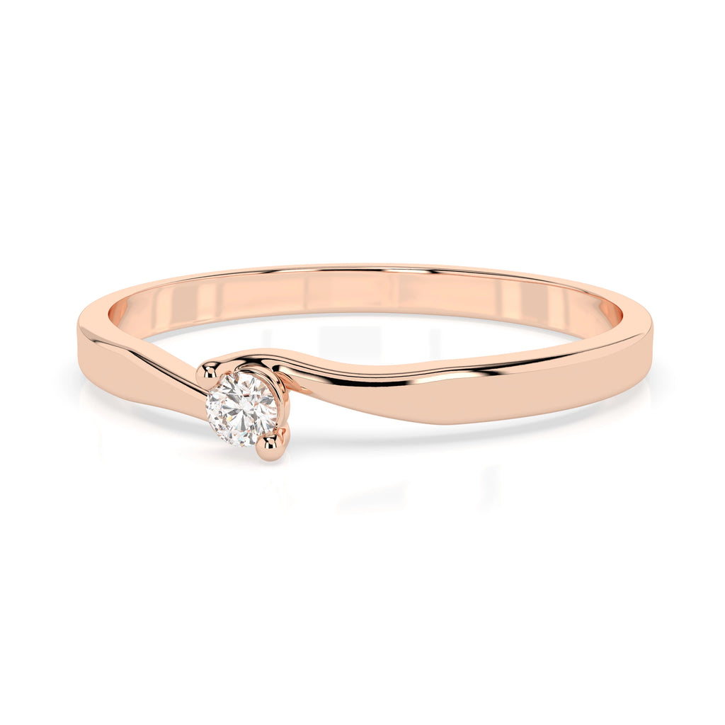 Solitaire Ring (Round), 0.04 ct — 101-10032(2.2)