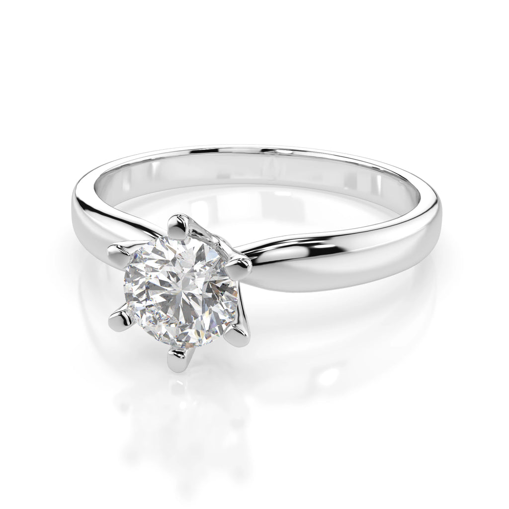 Solitaire Ring (Round), 0.7 ct — 101-10040(5.7)