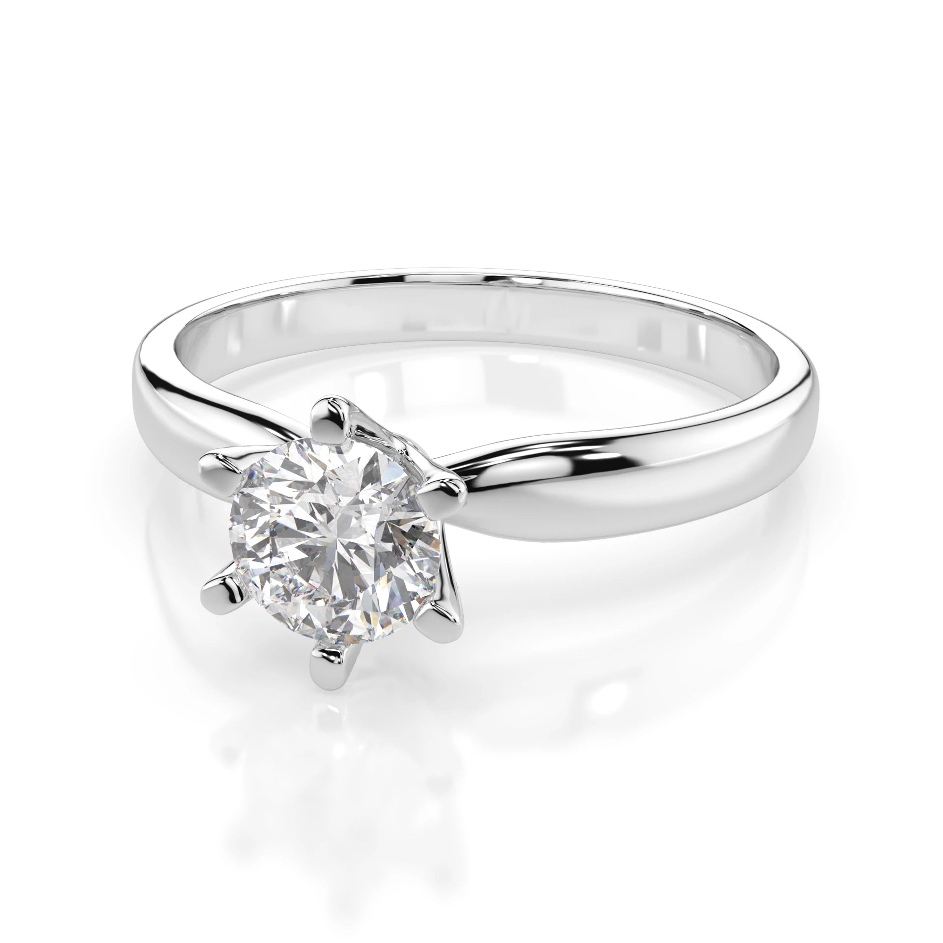 Solitaire Ring (Round), 0.7 ct — 101-10040(5.7)