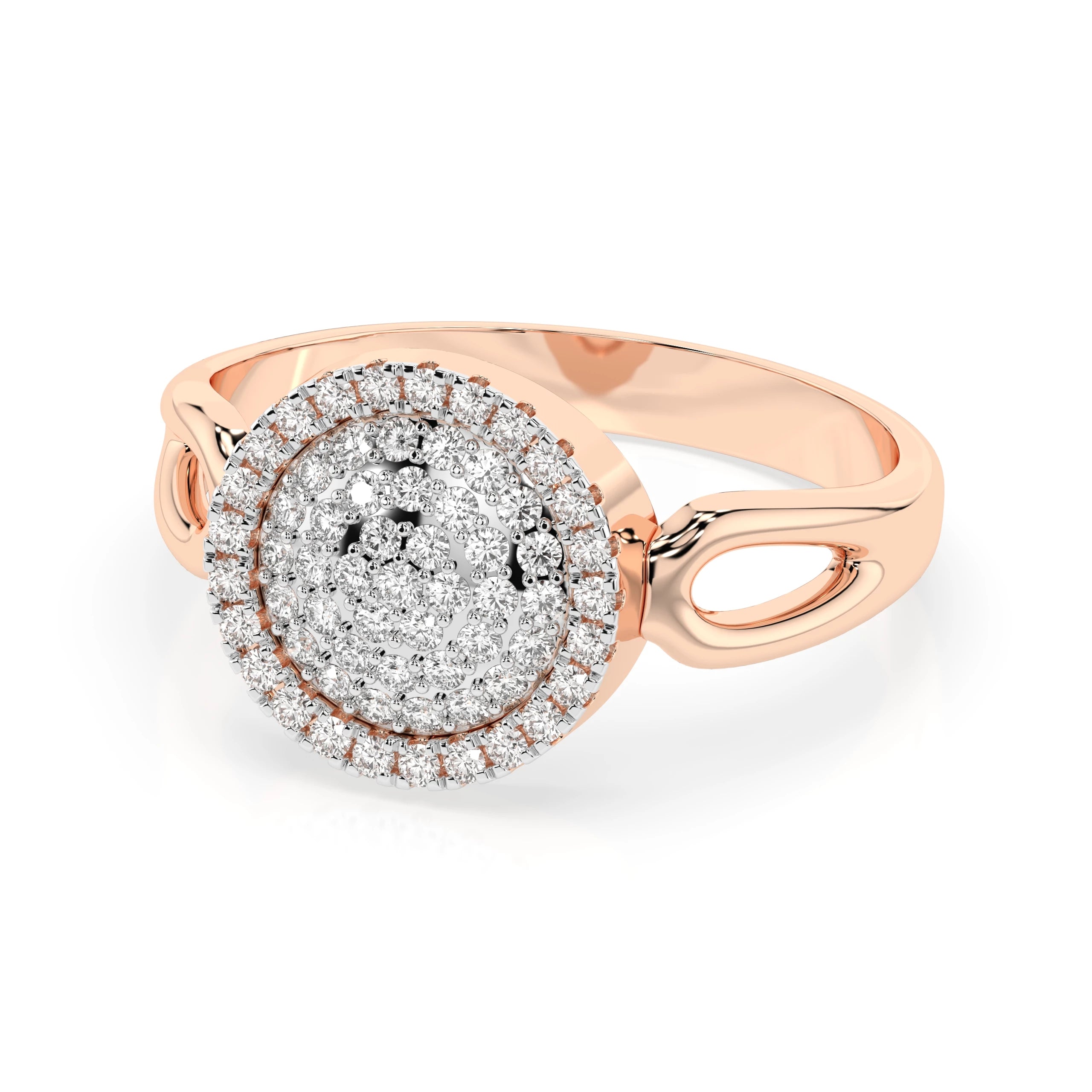Illusion Ring (Round), 0.15 ct — 101-10073