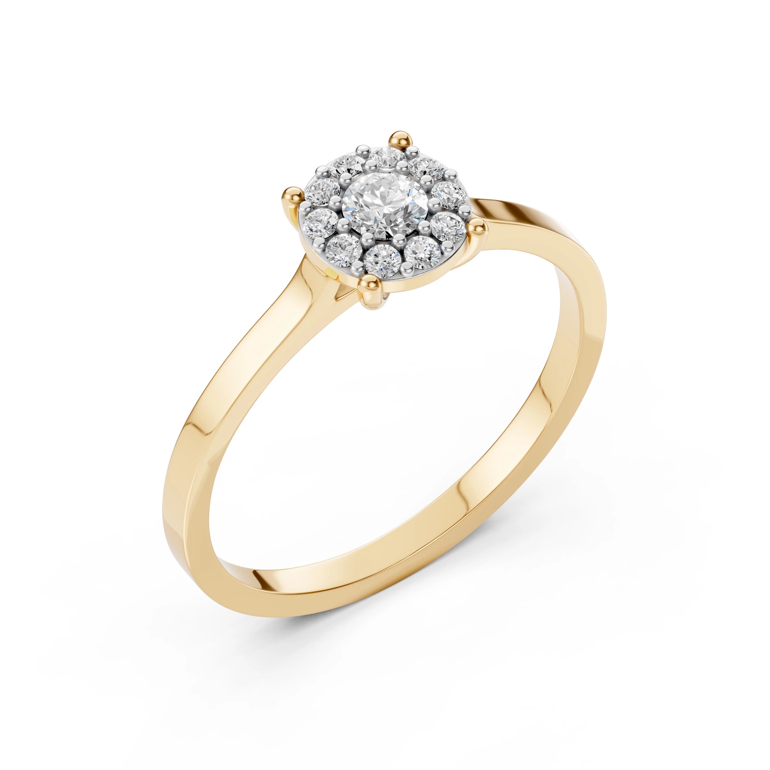 Solitaire Eternity Ring (Round), 0.15 ct — 101-10017/1(3.4)