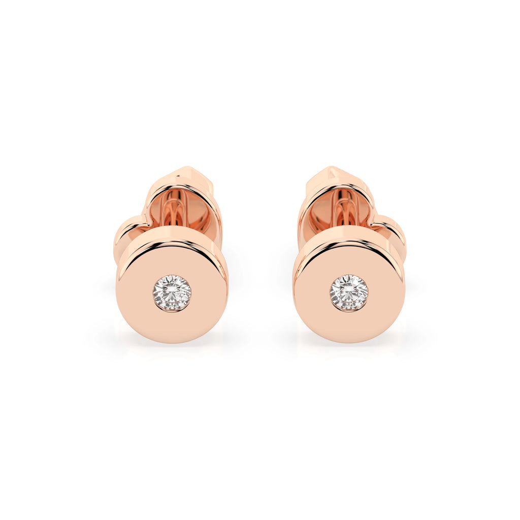 Solitaire Butterfly Earring (Round), 0.04 ct — 102-10050