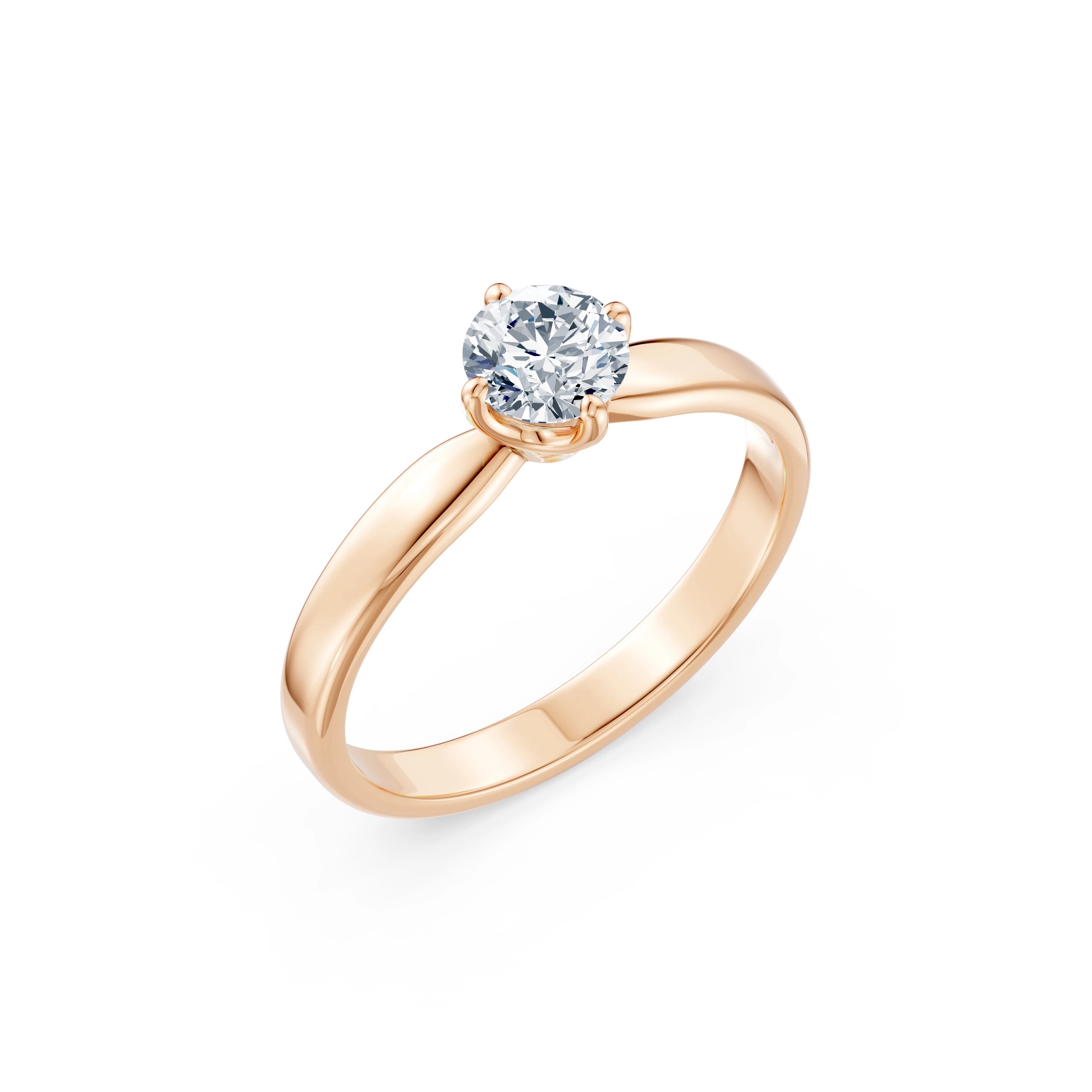 Solitaire Ring, 0.4 ct — 101-10041(4.7)