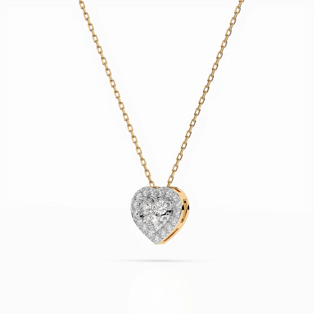 Illusion Necklace (Round), 0.08 ct — 104-10062