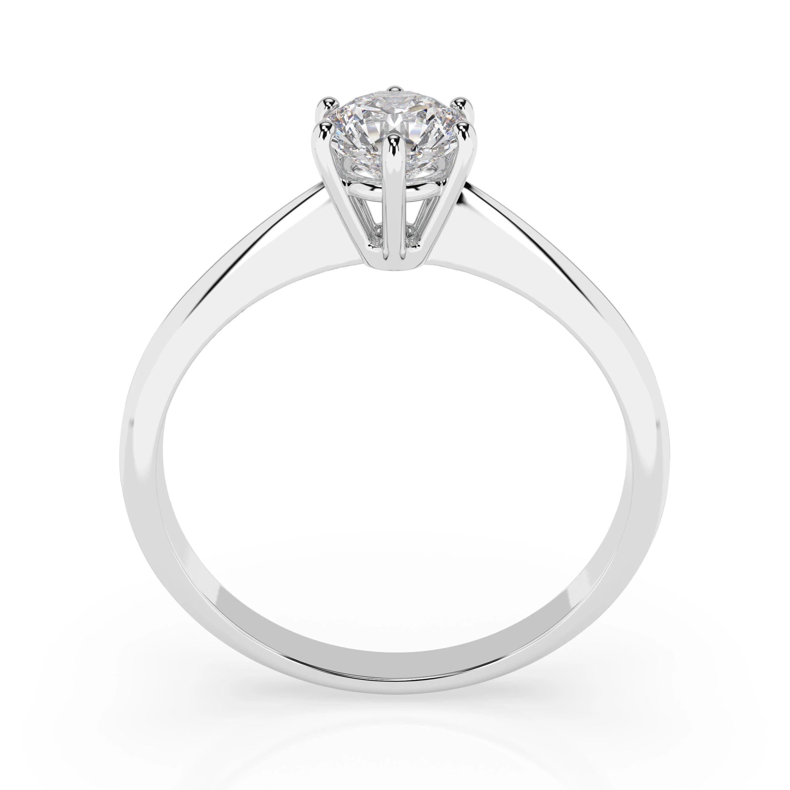 Solitaire Ring (Round), 0.35 ct — 101-10027(4.5)