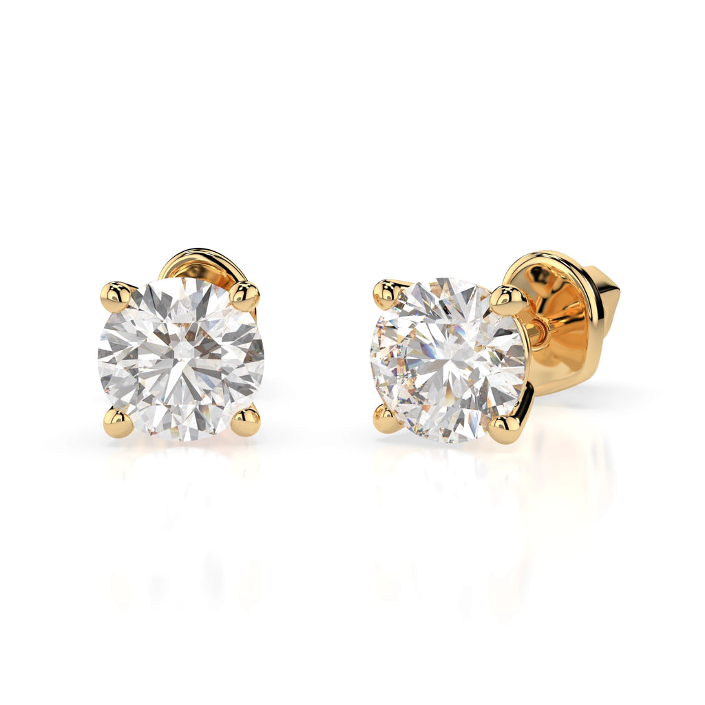 Solitaire Butterfly Earring (Round), 0.8 ct — 102-10012/1(4.7)