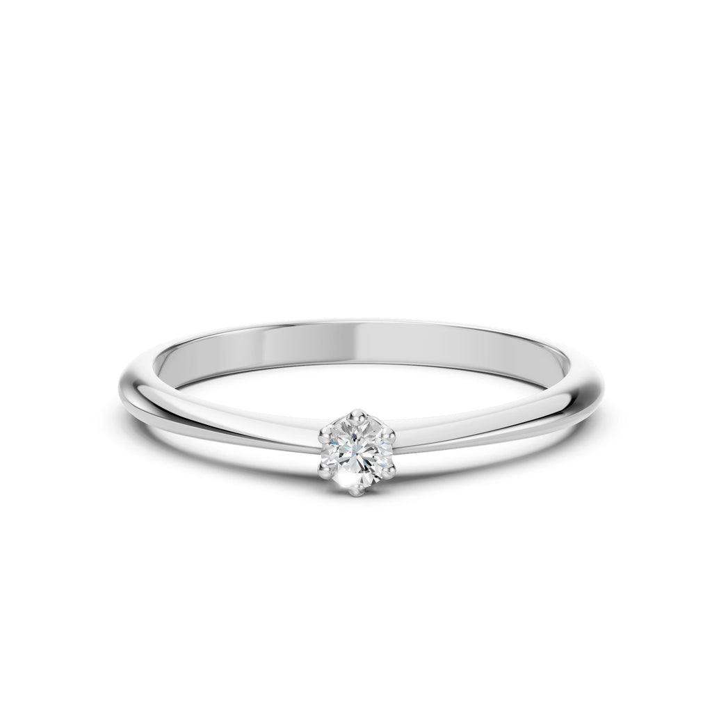 Solitaire Ring (Round), 0.15 ct — 101-10027(3.4)