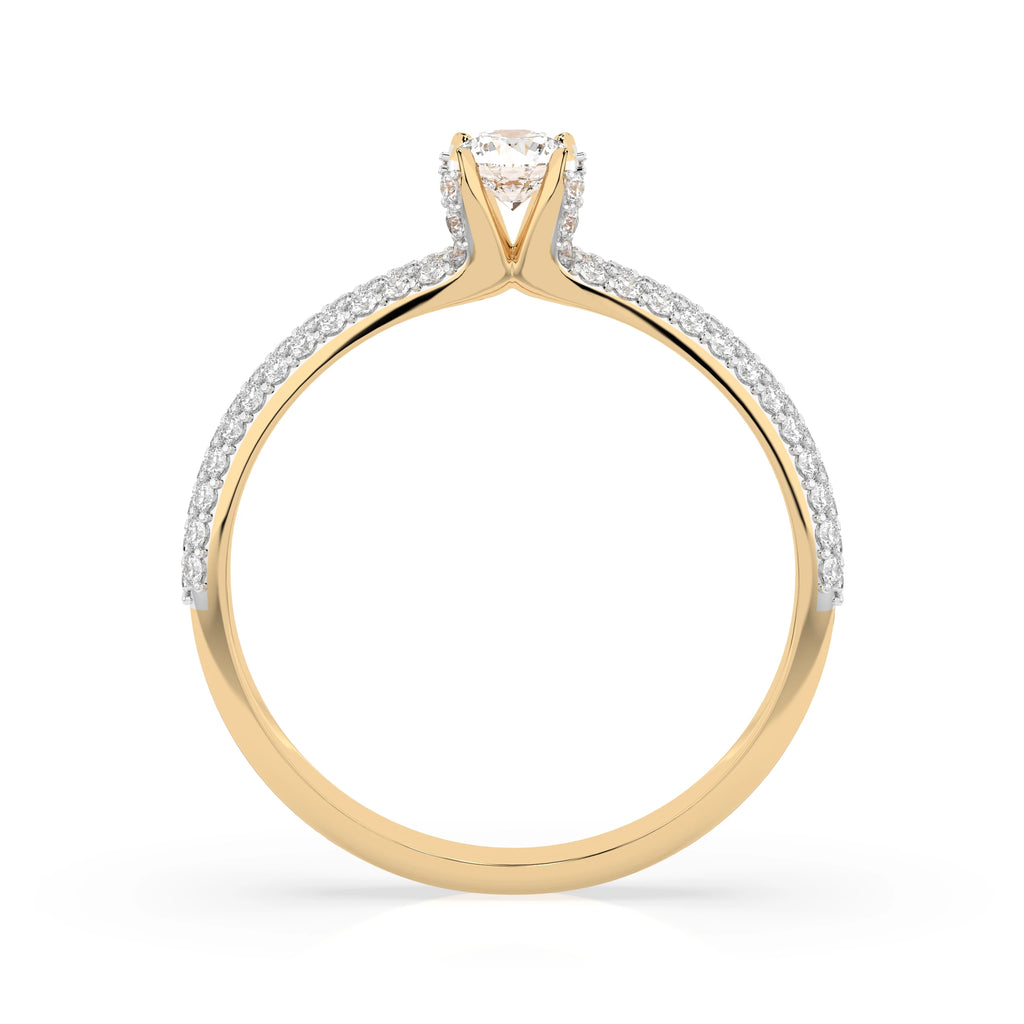 Solitaire Eternity Ring (Round), 0.17 ct — 101-10023
