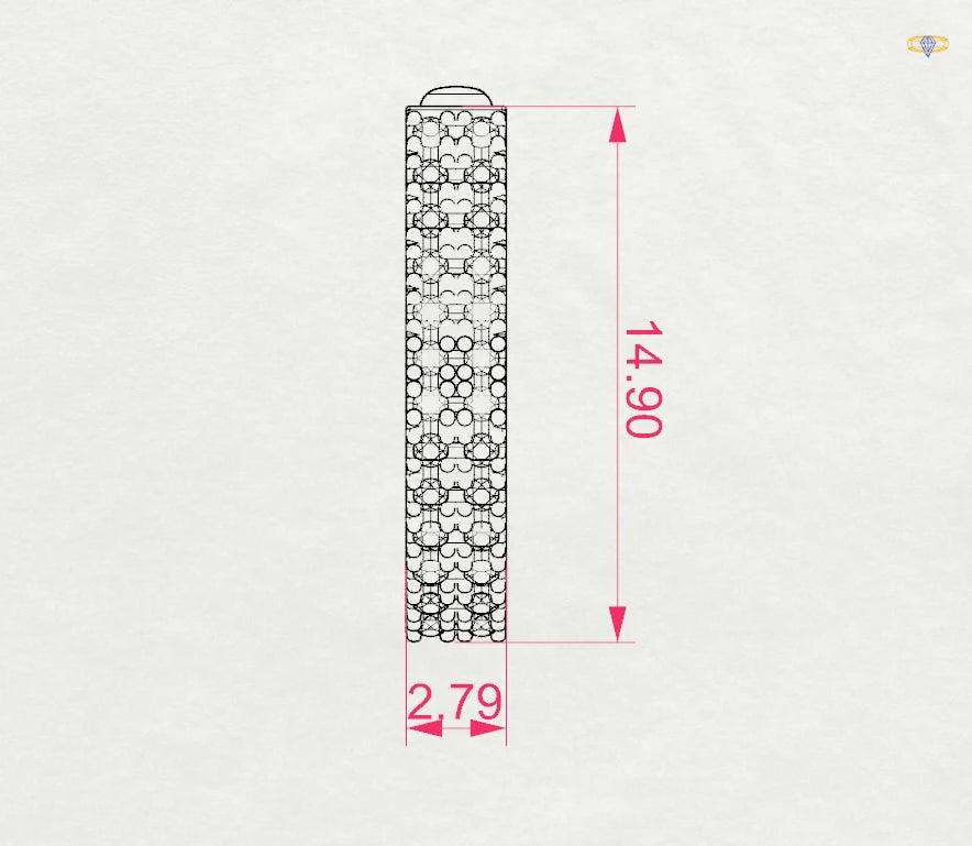 Eternity Earring (Round), 0.21 ct — 102-10300