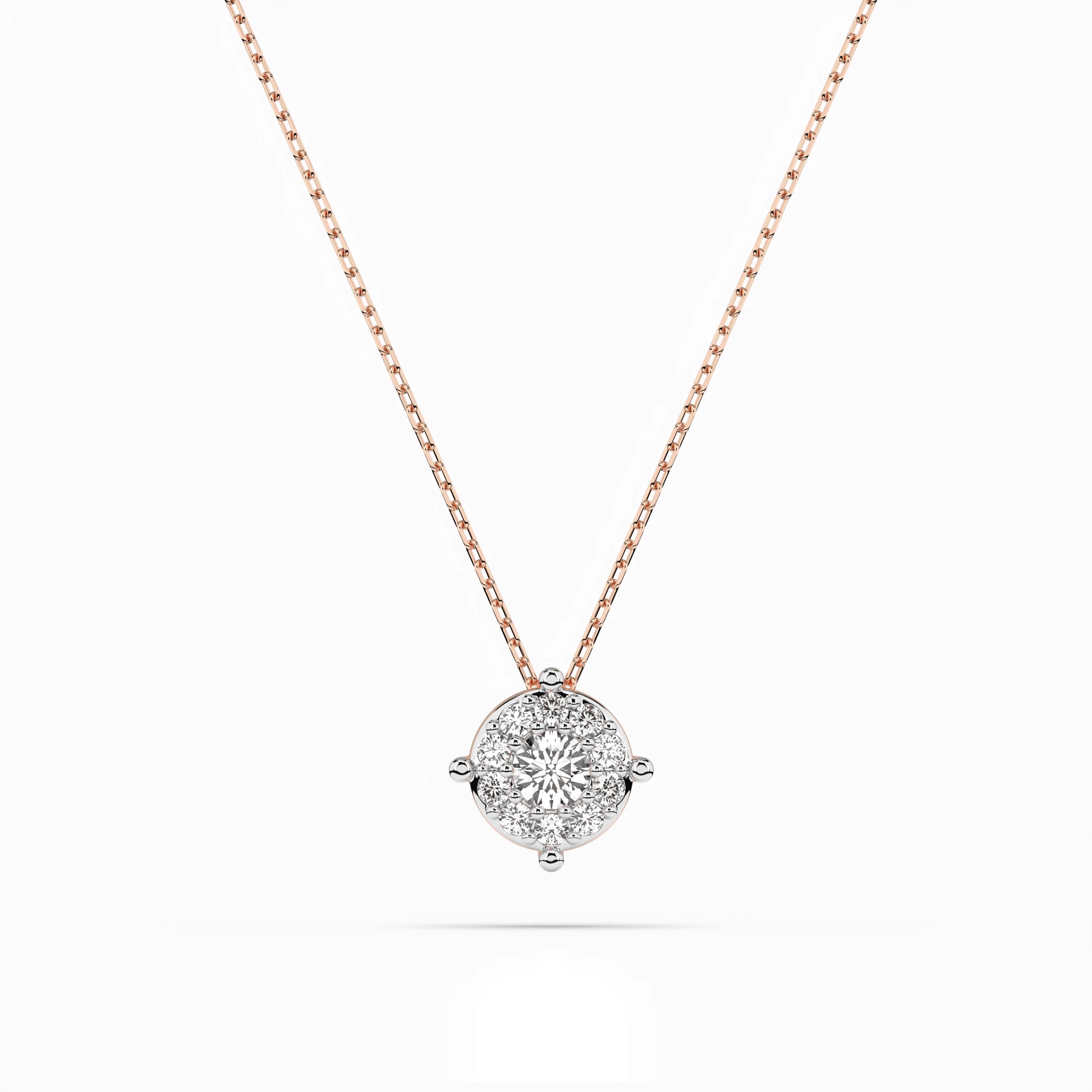 Solitaire Eternity Necklace (Round), 0.1 ct — 104-10001(3.0)