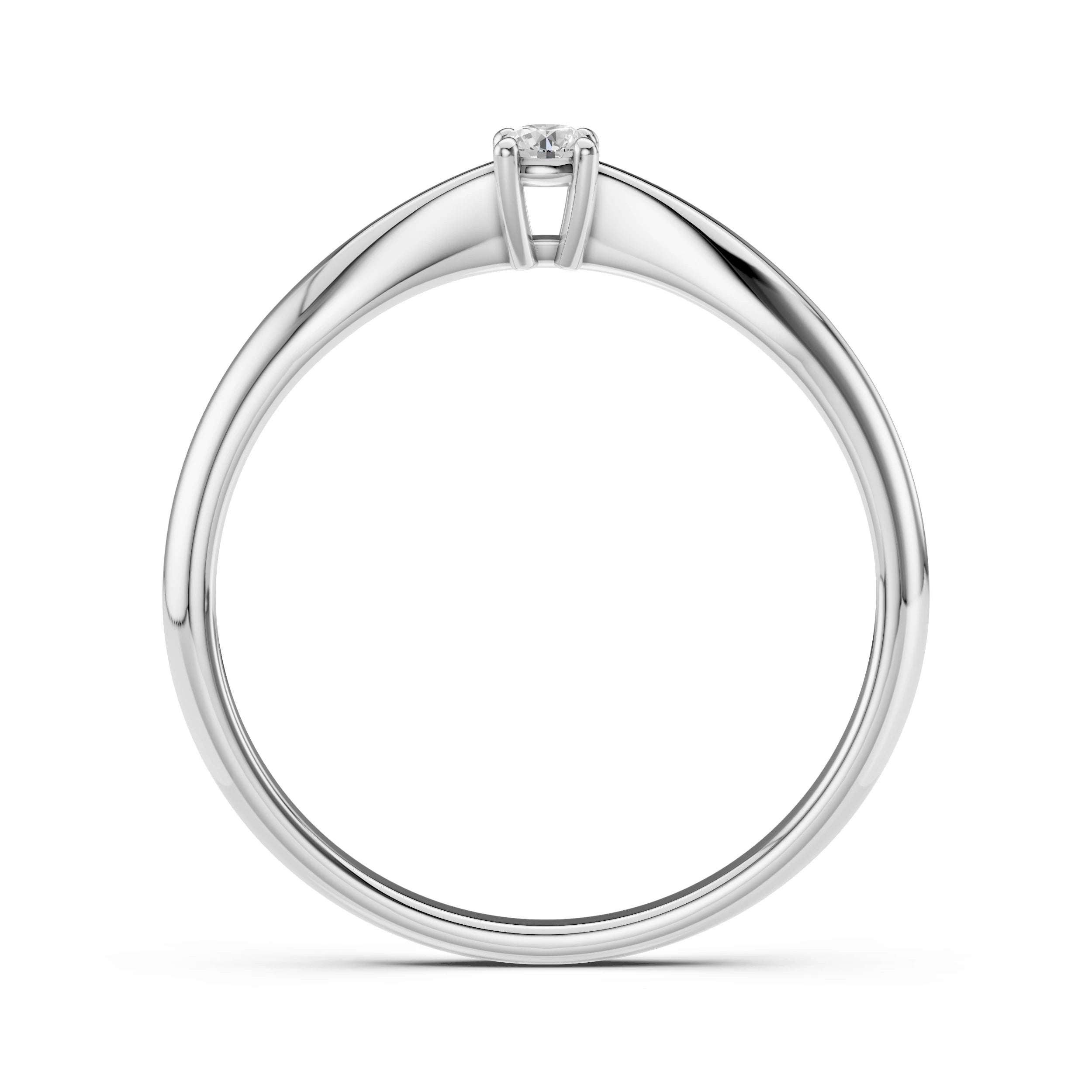 Solitaire Ring (Round), 0.06 ct — 101-10021(2.5)