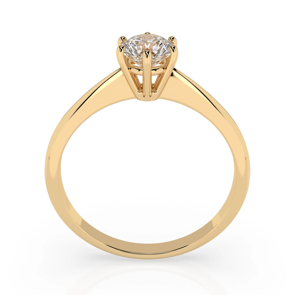 Solitaire Ring (Round), 0.35 ct — 101-10027(4.5)