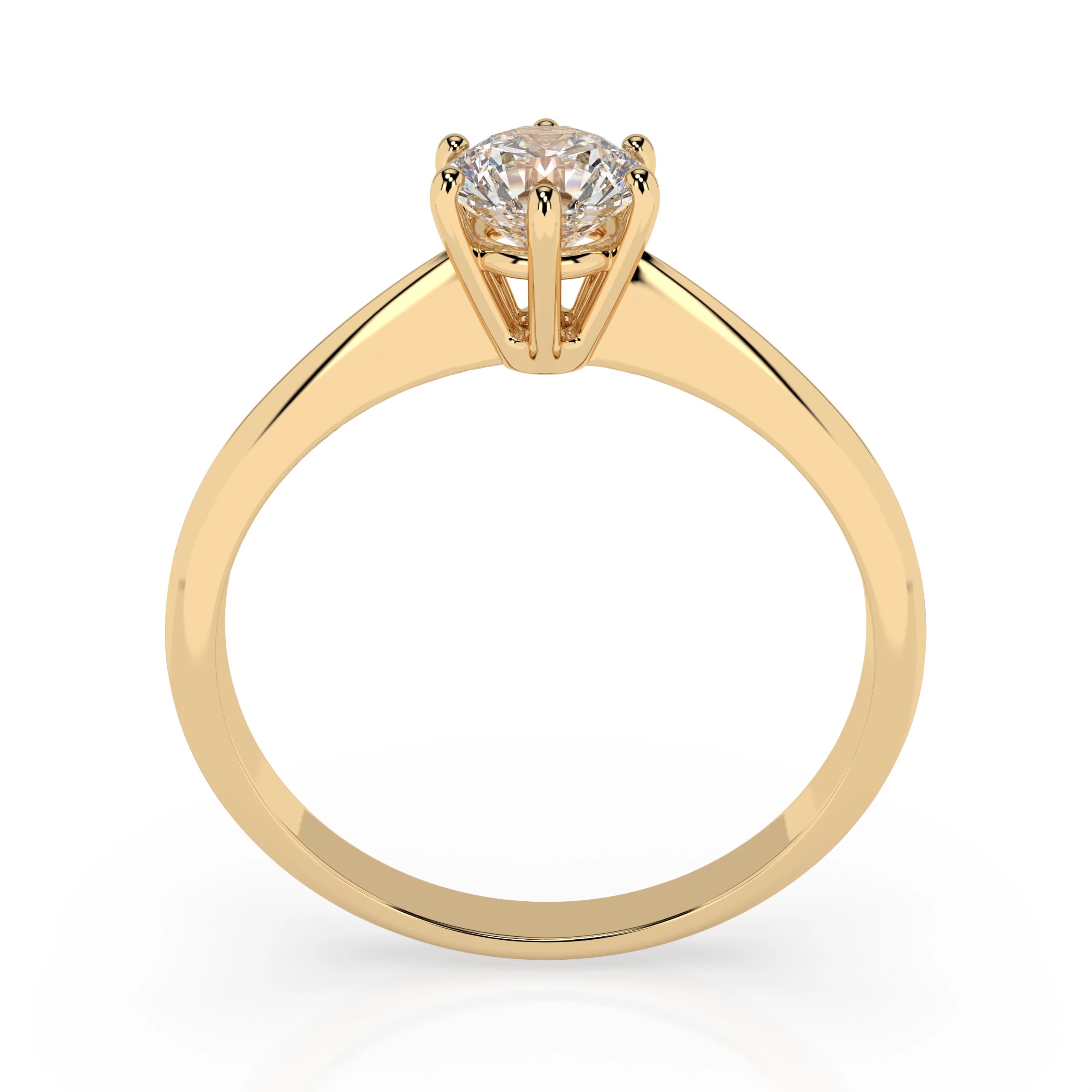Solitaire Ring (Round), 0.35 ct — 101-10027(4.5)