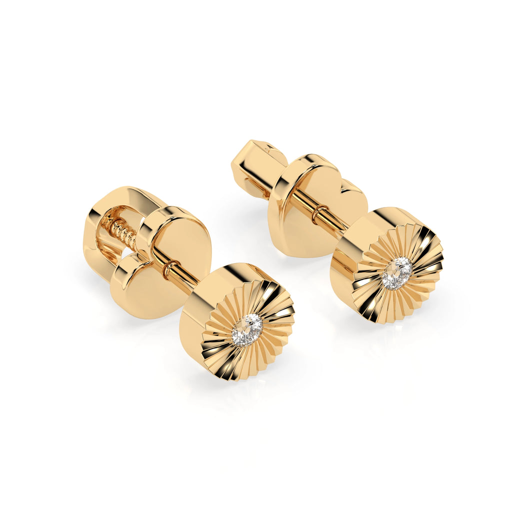 Minimalism Earring (Round), 0.04 ct — 102-10049