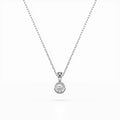 Solitaire Necklace (Round), 0.1 ct — 104-10010(3.0)
