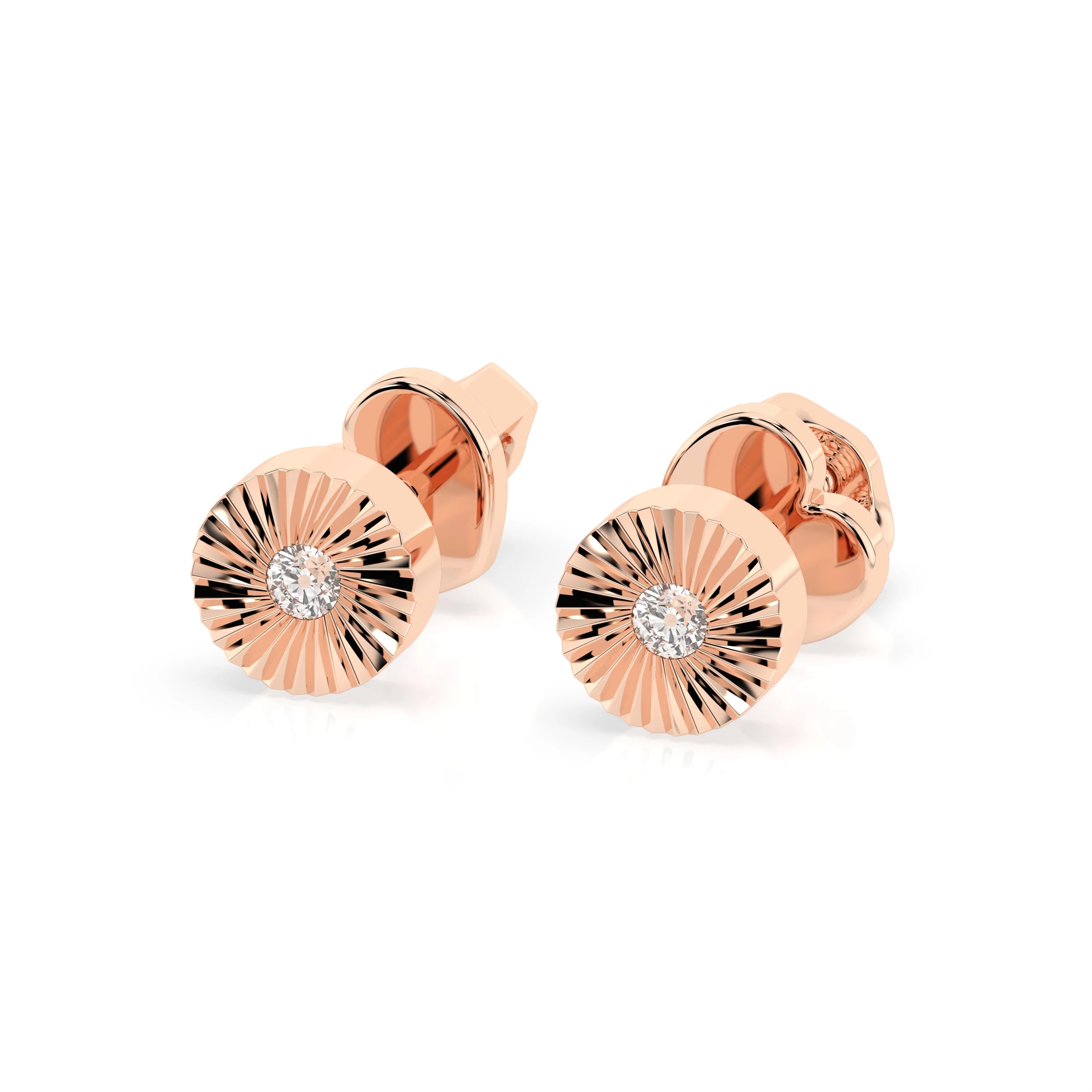 Minimalism Earring (Round), 0.04 ct — 102-10049