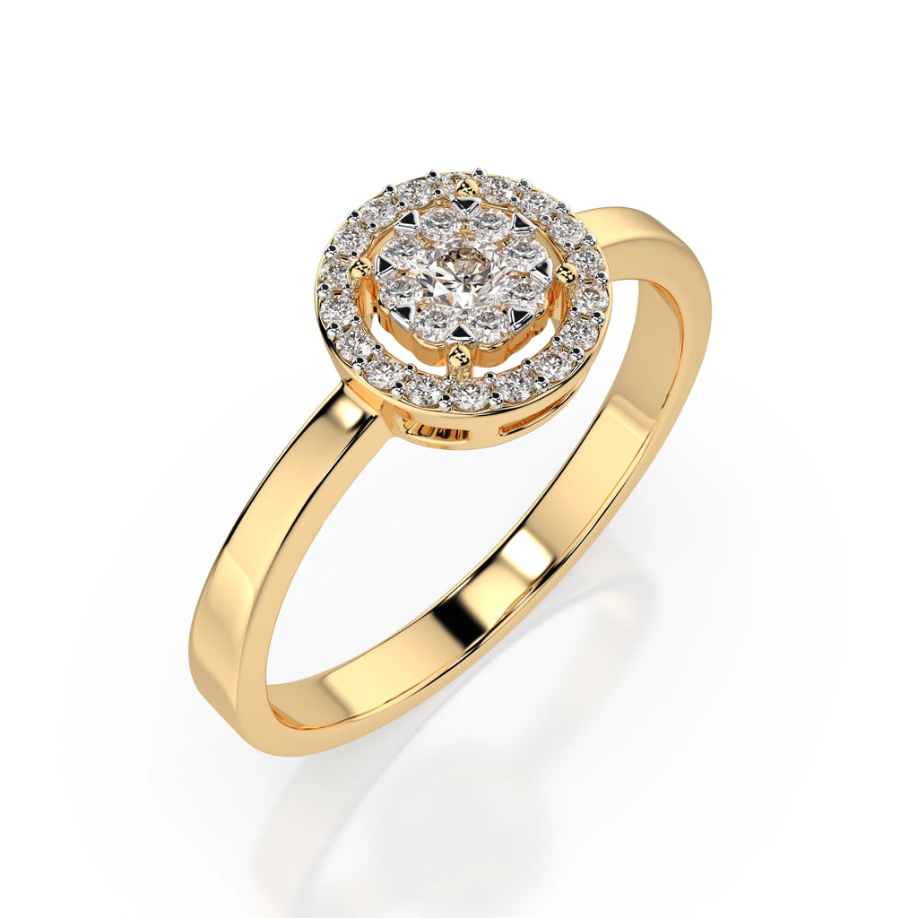 Illusion Ring (Round), 0.1 ct — 101-10018/1(3.0)