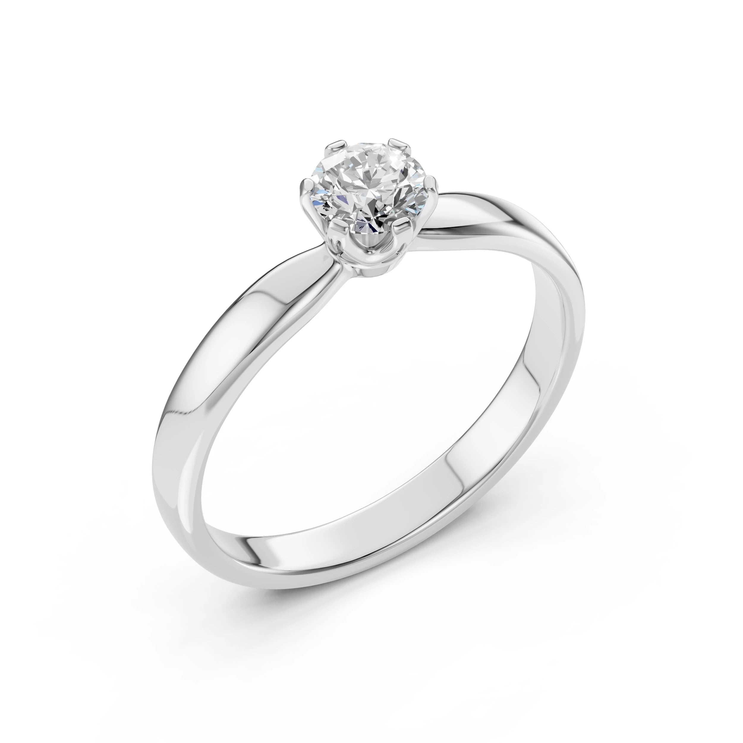Solitaire Ring (Round), 0.45 ct — 101-10040(4.8)