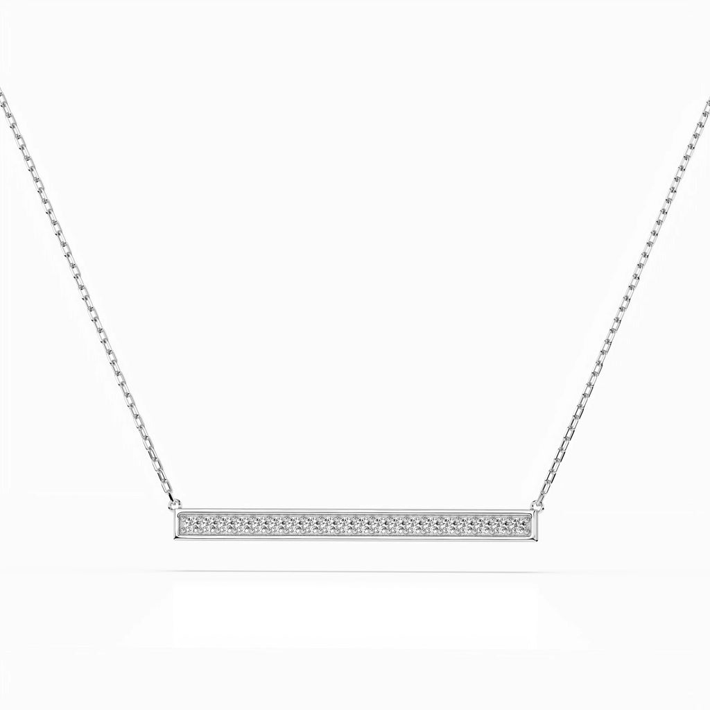 Minimalism Necklace (Round), 0.12 ct — 104-10024