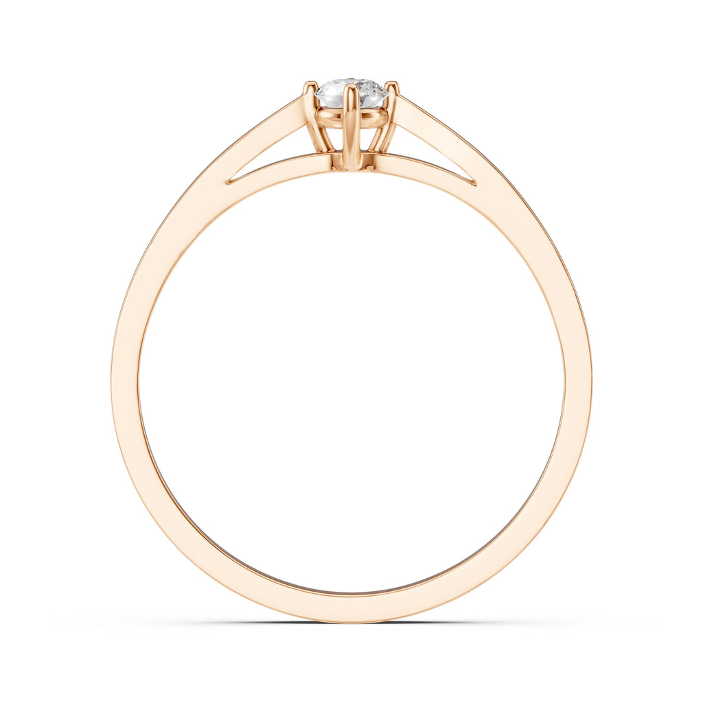 Solitaire Ring (Round), 0.1 ct — 101-10125(3.0)