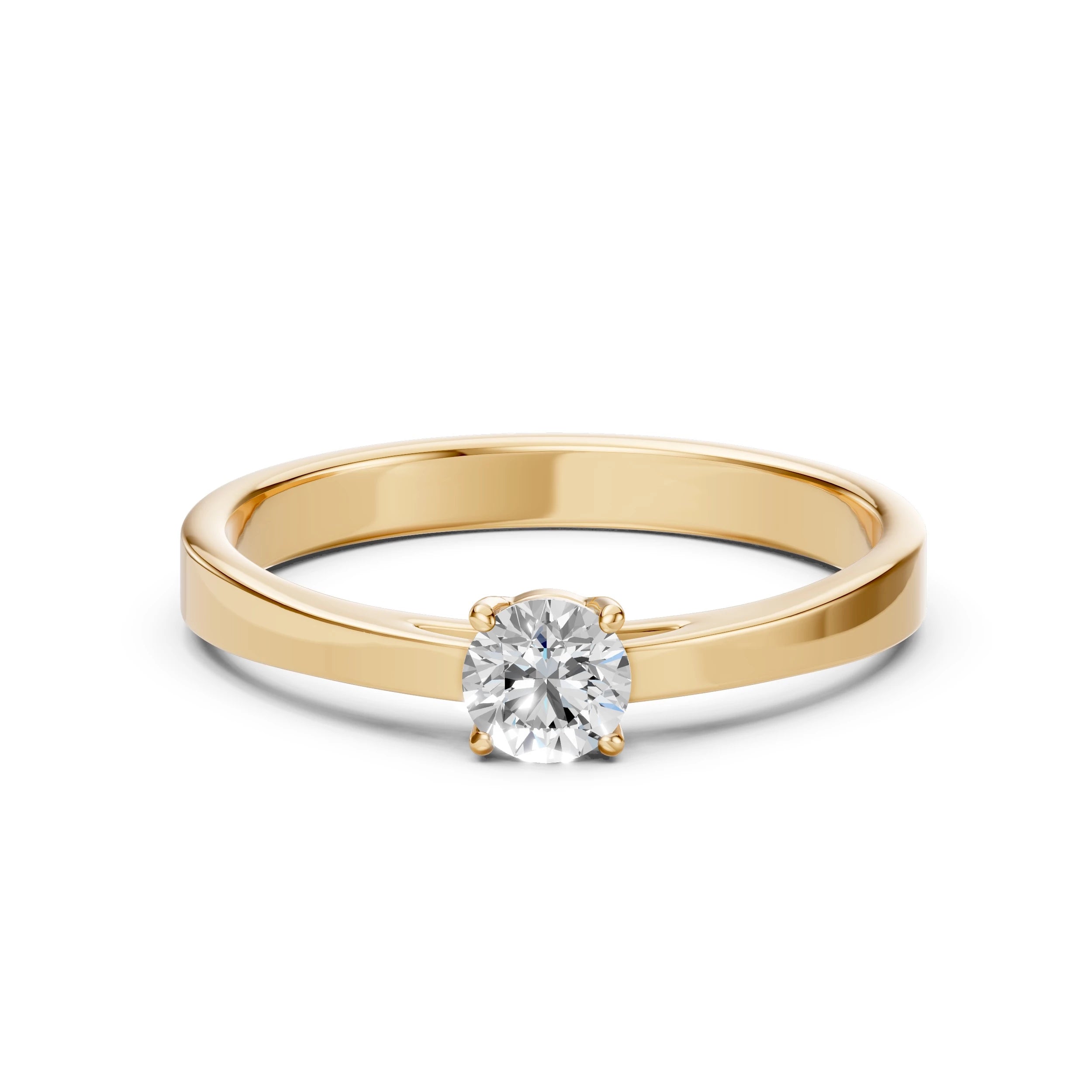 Solitaire Ring (Round), 0.4 ct — 101-10012/1(4.7)