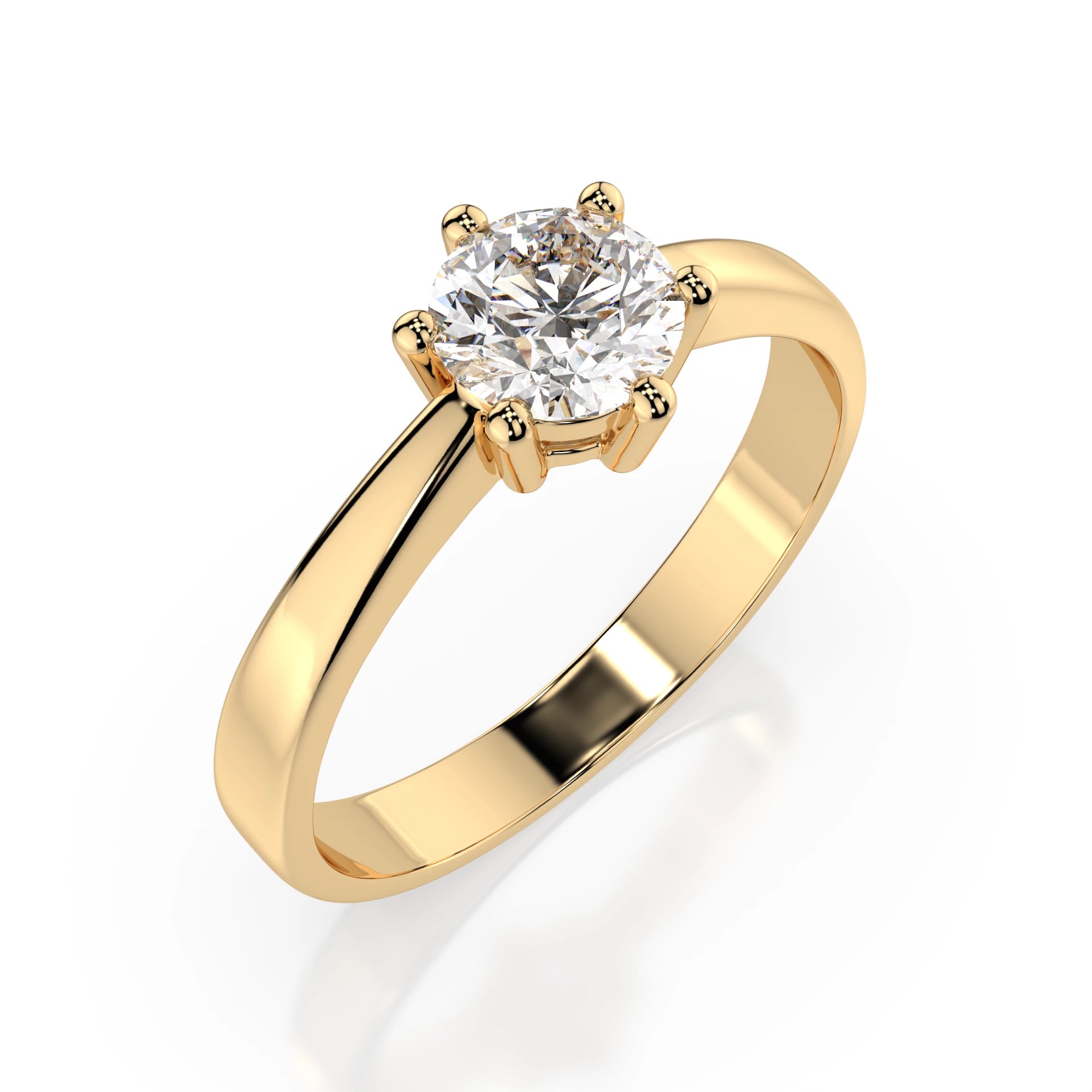 Solitaire Ring (Round), 0.4 ct — 101-10151(4.7)