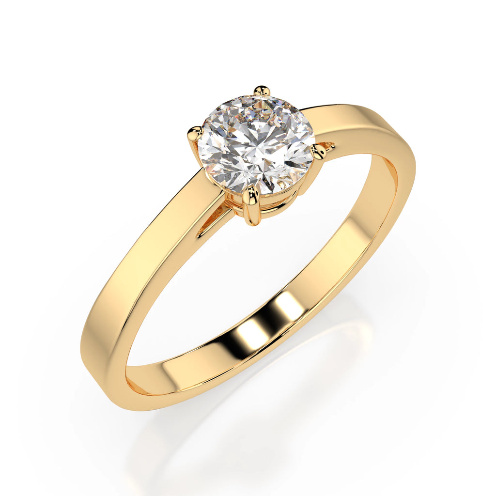 Solitaire Ring (Round), 0.5 ct — 101-10012/1(5.1)