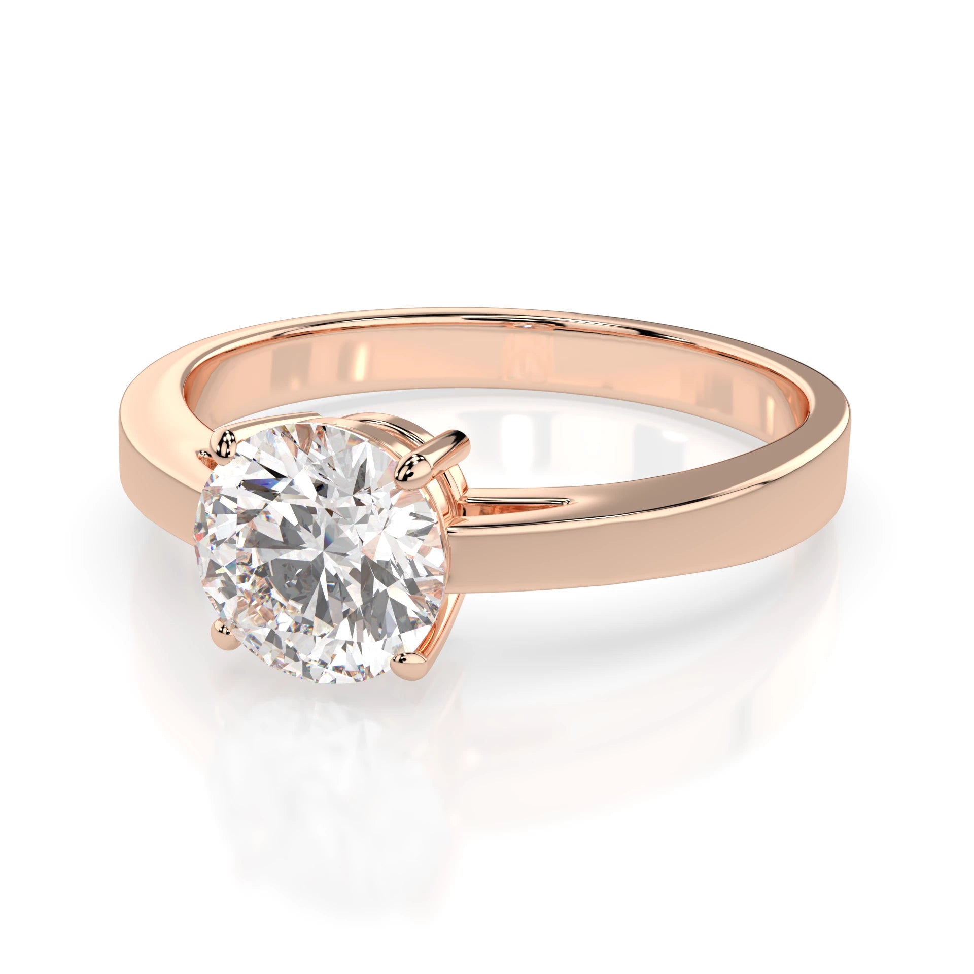Solitaire Ring (Round), 0.7 ct — 101-10012/1(5.7)