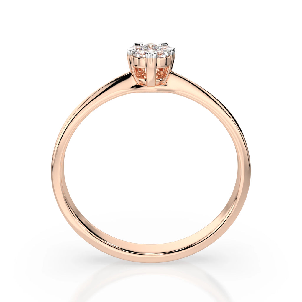 Illusion Ring (Round), 0.03 ct — 101-10015/1(2.0)
