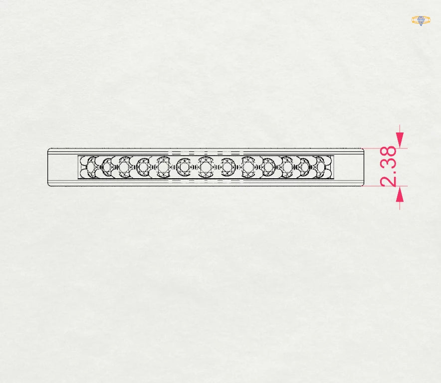 Eternity Ring (Round), 0.04 ct — 101-10065