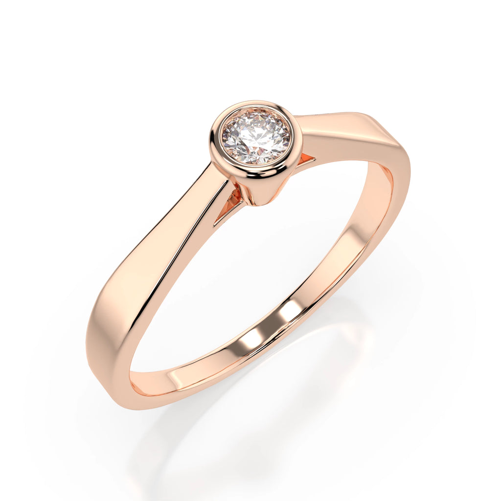 Solitaire Ring (Round), 0.05 ct — 101-10010(2.3)