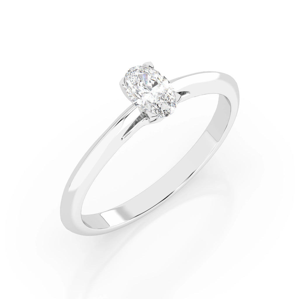 Solitaire Ring (Oval), 0.3 ct — 101-10190(0.30)OV