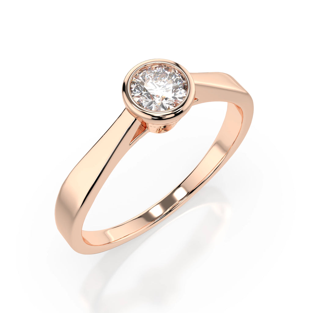 Solitaire Ring (Round), 0.2 ct — 101-10010(3.7)