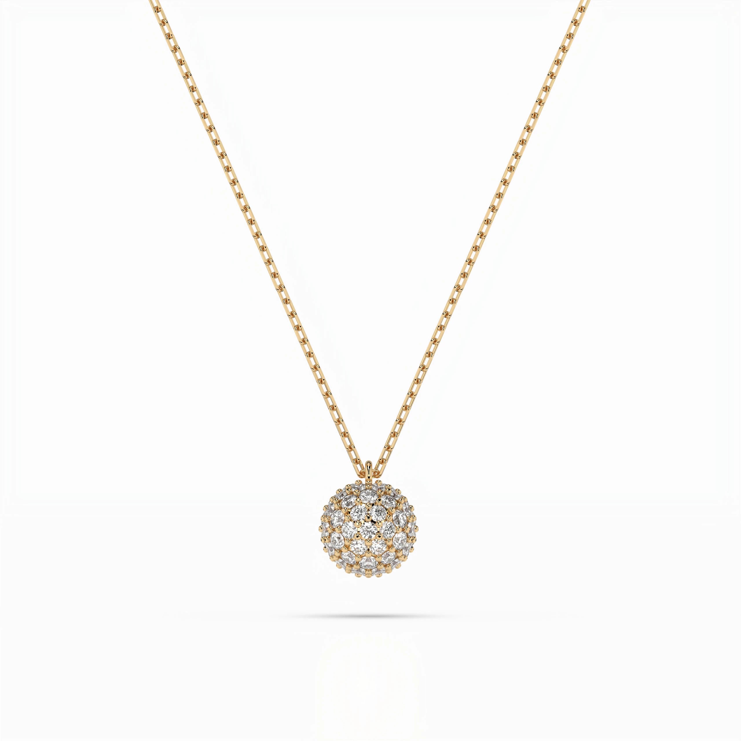 Illusion Necklace (Round), 0.23 ct — 104-10065