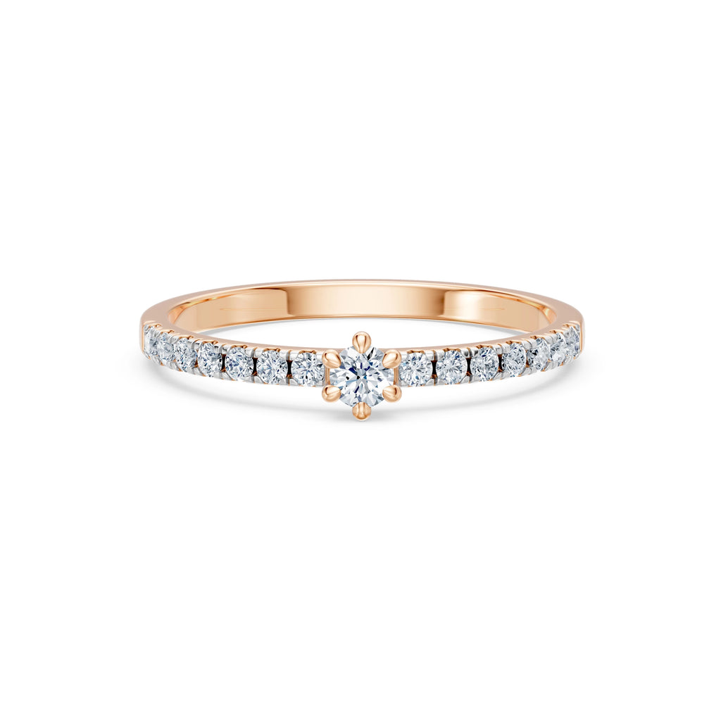 Solitaire Eternity Ring, 0.09 ct — 101-10126/3(2.8)