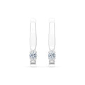 Solitaire English Lock Earring, 0.15 ct — 102-10046(2.7)