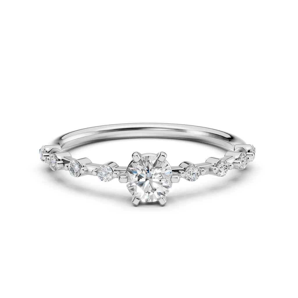 Solitaire Eternity Ring (Round), 0.4 ct — 101-10144(4.7)