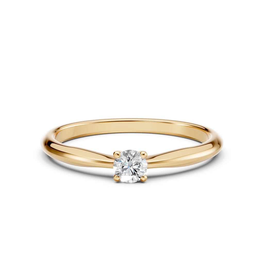 Solitaire Ring (Round), 0.2 ct — 101-10021(3.7)