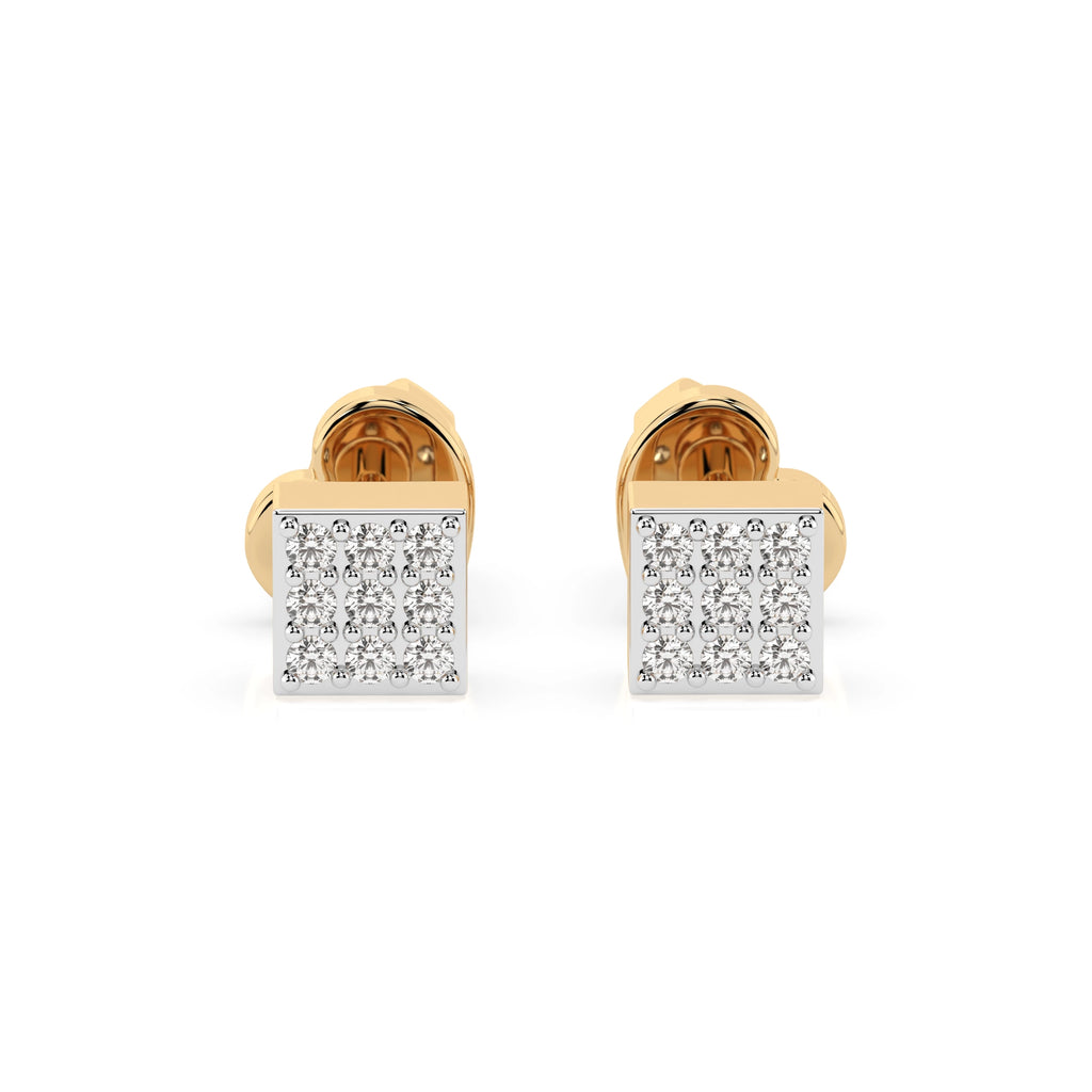 Illusion Earring (Round), 0.11 ct — 102-10063