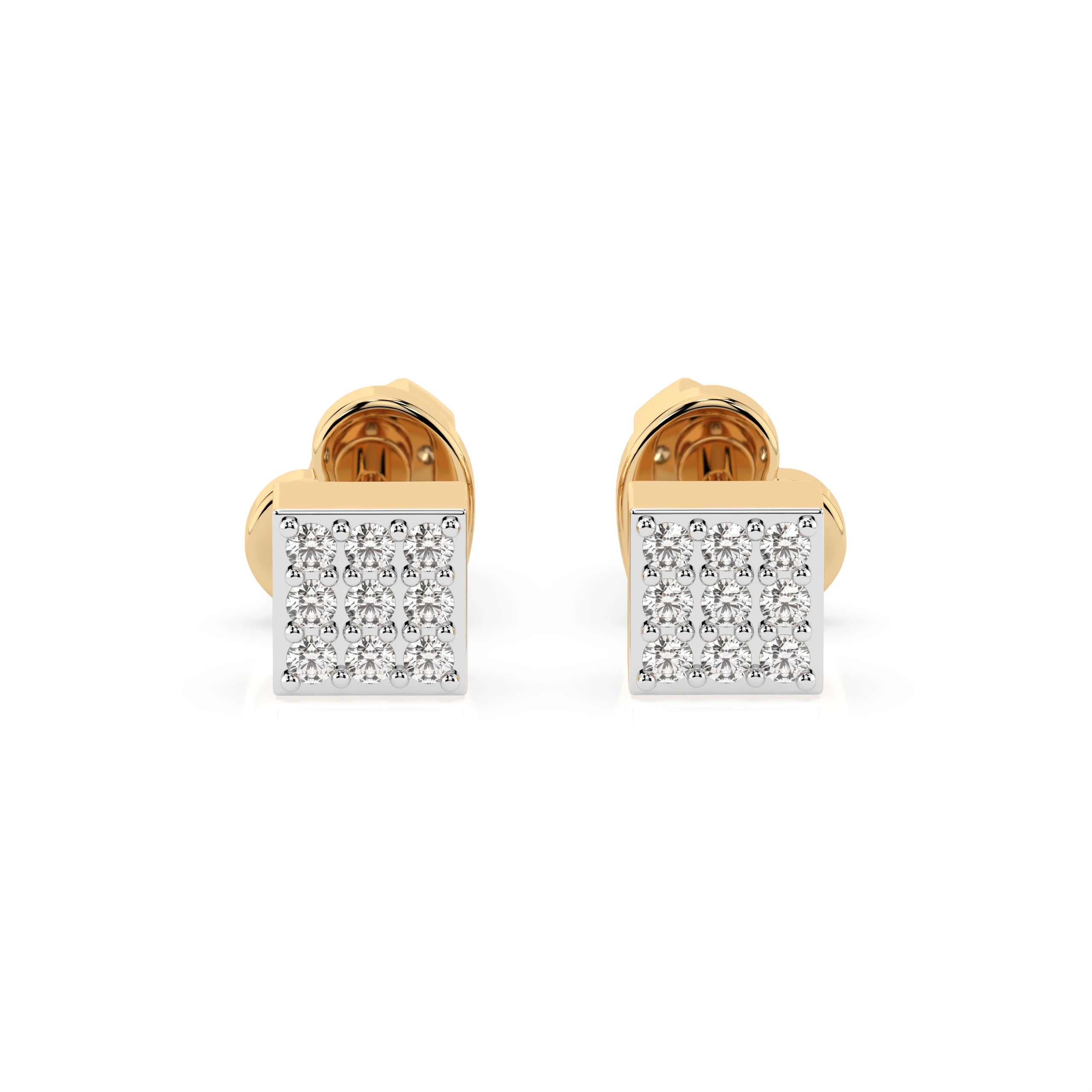 Illusion Earring (Round), 0.11 ct — 102-10063