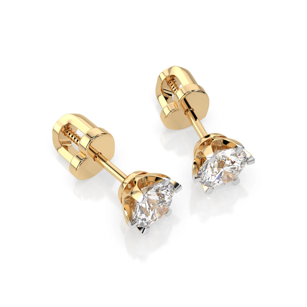 Solitaire Butterfly Earring (Round), 1.0 ct — 102-10040/1(5.1)